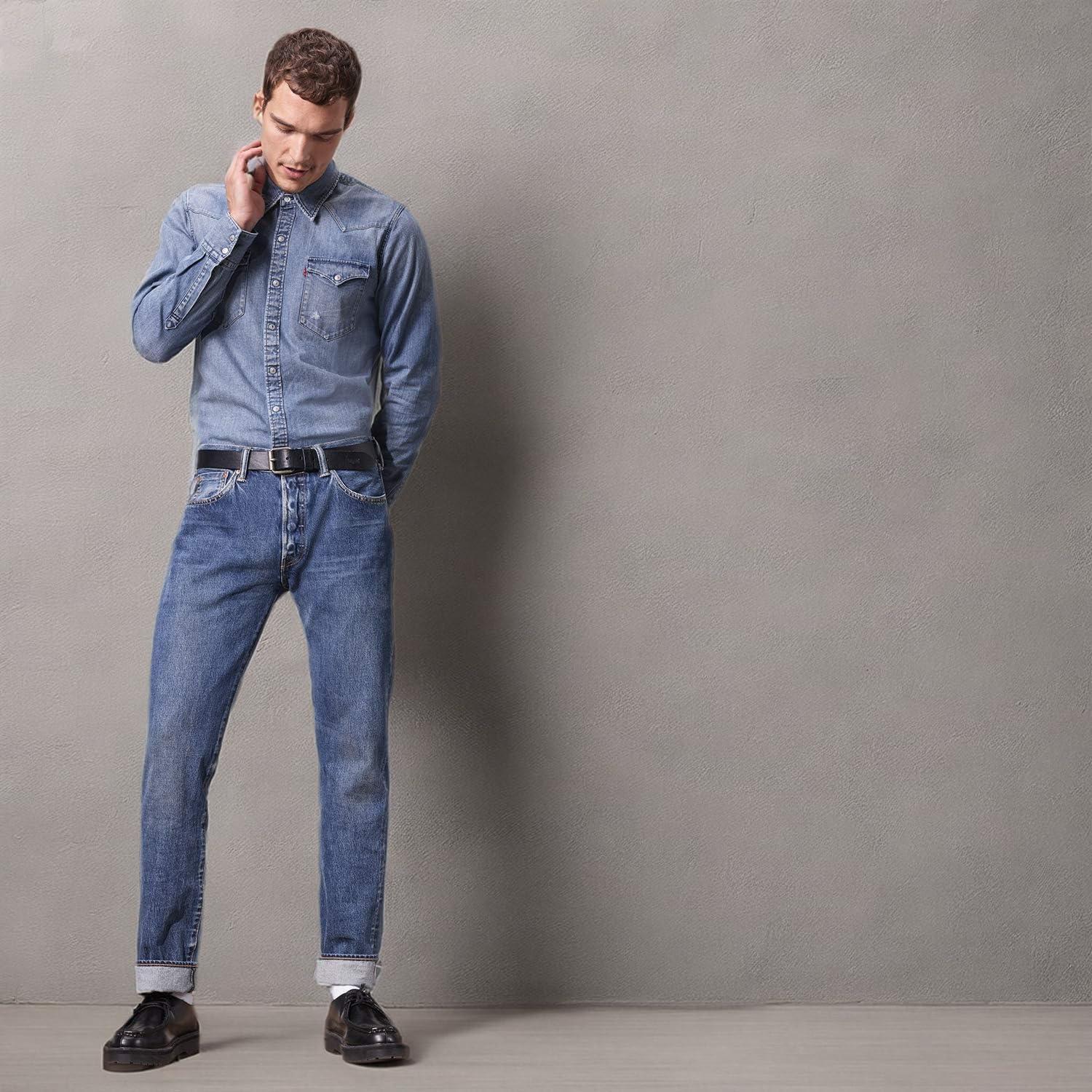 imageLevis Mens 501 Original Fit Jeans Also Available in Big amp TallUnleaded Medium Indigo