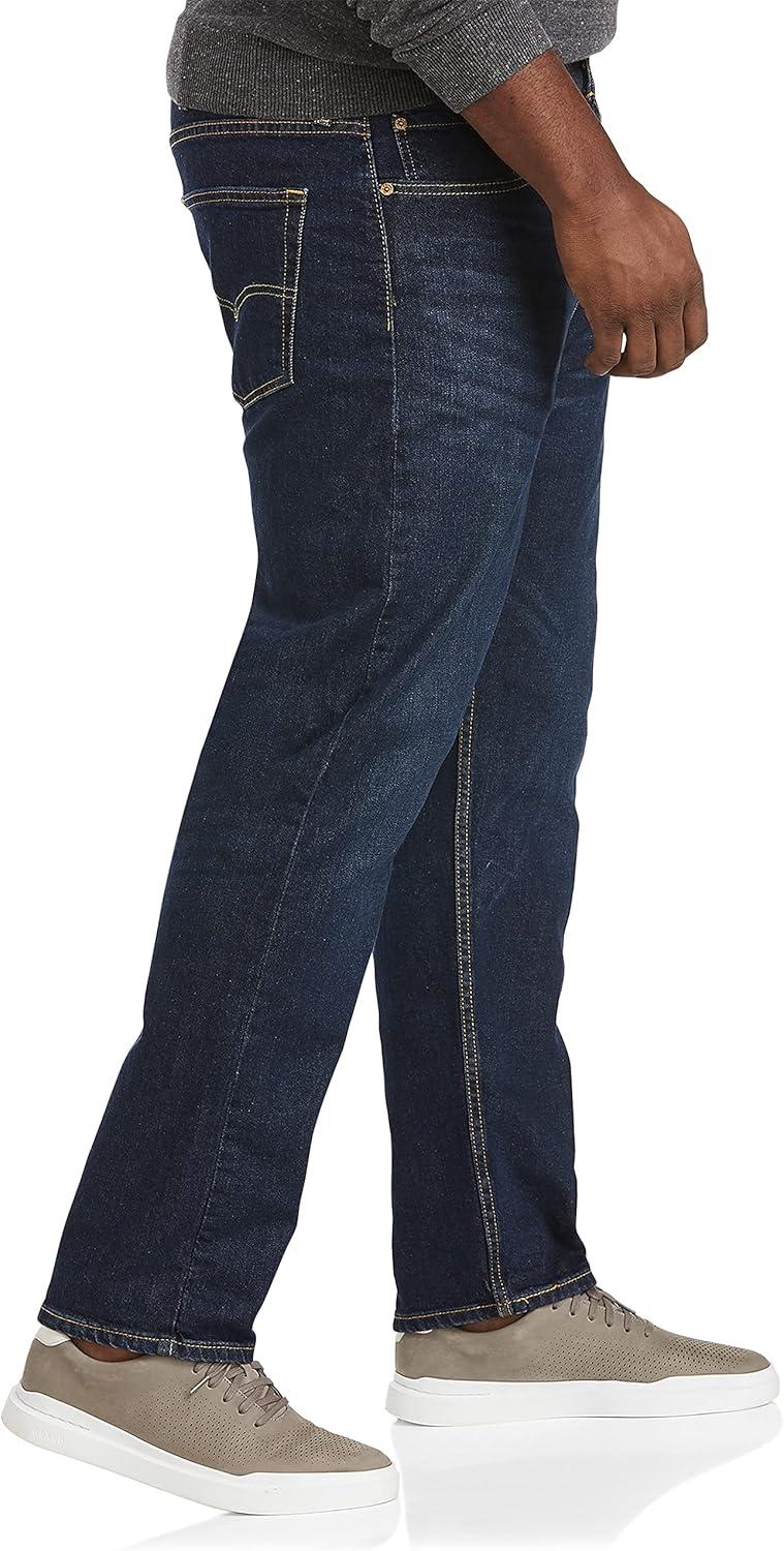 imageLevis Mens 502 Taper Fit Jeans Also Available in Big amp TallClean Run Dark Indigo