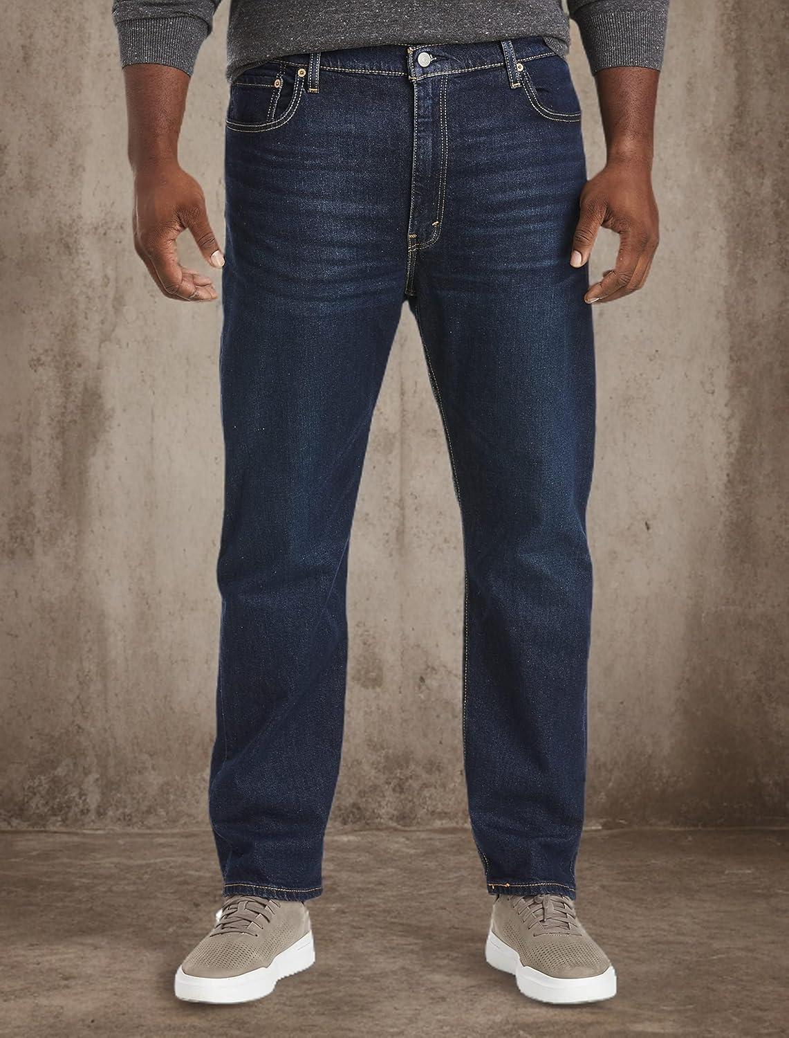 imageLevis Mens 502 Taper Fit Jeans Also Available in Big amp TallClean Run Dark Indigo