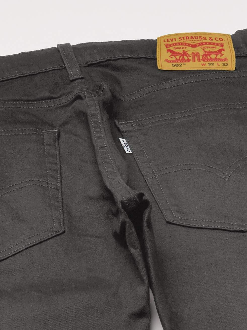 imageLevis Mens 502 Taper Fit Jeans Also Available in Big amp TallGraphite Twill