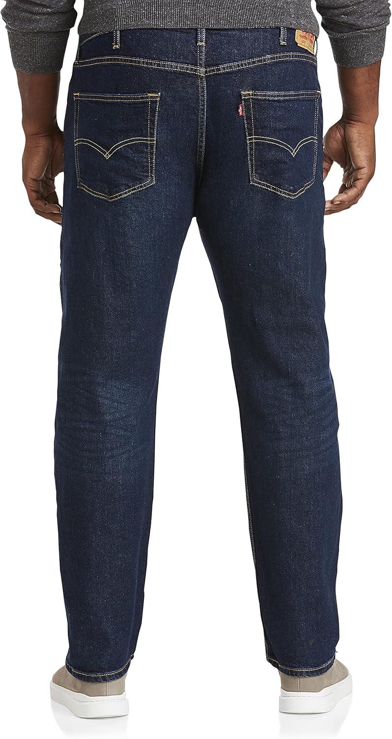imageLevis Mens 502 Taper Fit Jeans Also Available in Big amp TallNew Clean Run Dark Indigo