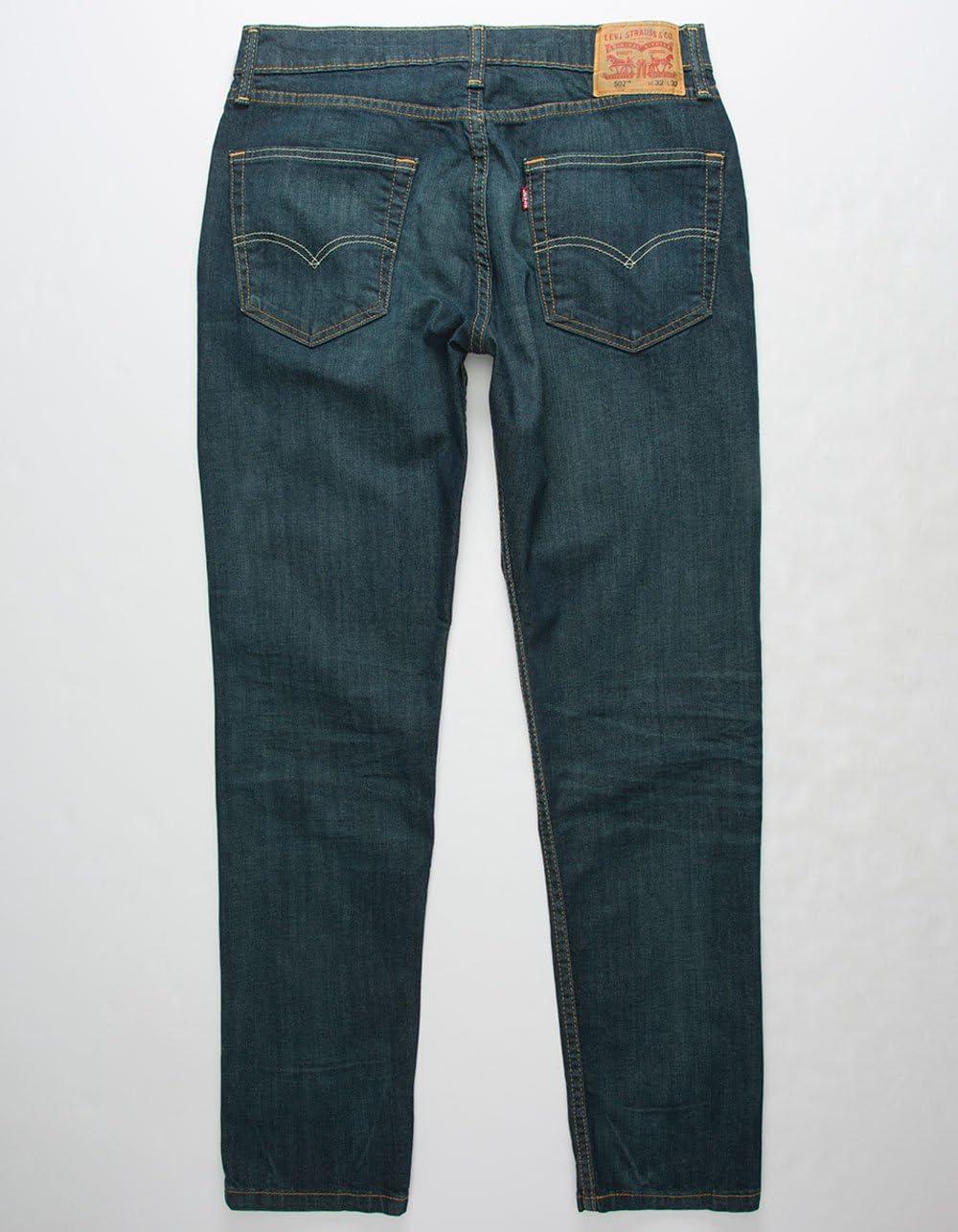 imageLevis Mens 502 Taper Fit Jeans Also Available in Big amp TallNew Rosefinch
