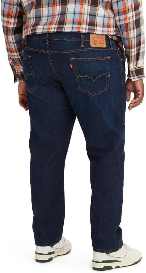 imageLevis Mens 502 Taper Fit Jeans Also Available in Big amp TallOn and Off Dark Indigo Stonewash
