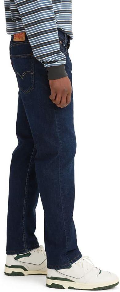 imageLevis Mens 502 Taper Fit Jeans Also Available in Big amp TallOn and Off Dark Indigo Stonewash