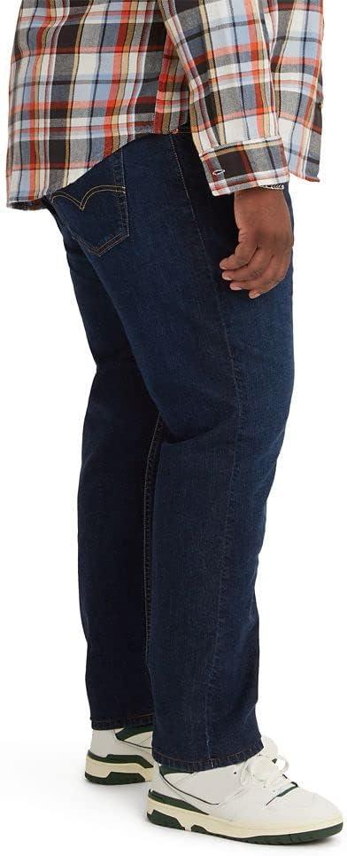 imageLevis Mens 502 Taper Fit Jeans Also Available in Big amp TallOn and Off Dark Indigo Stonewash