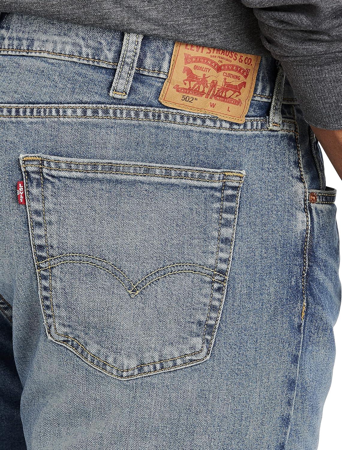imageLevis Mens 502 Taper Fit Jeans Also Available in Big amp TallWalter Stretch