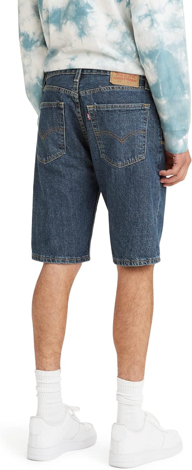 imageLevis Mens 505 Regular Fit ShortsDark Stonewash Amazon Exclusive