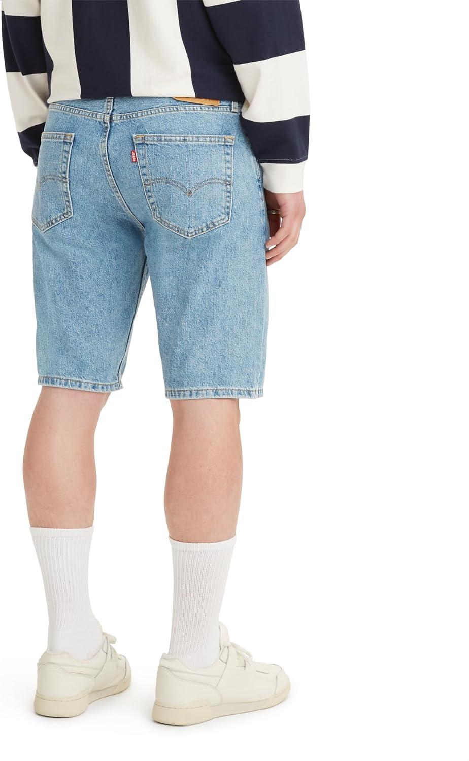 imageLevis Mens 505 Regular Fit ShortsLight Stonewash Amazon Exclusive