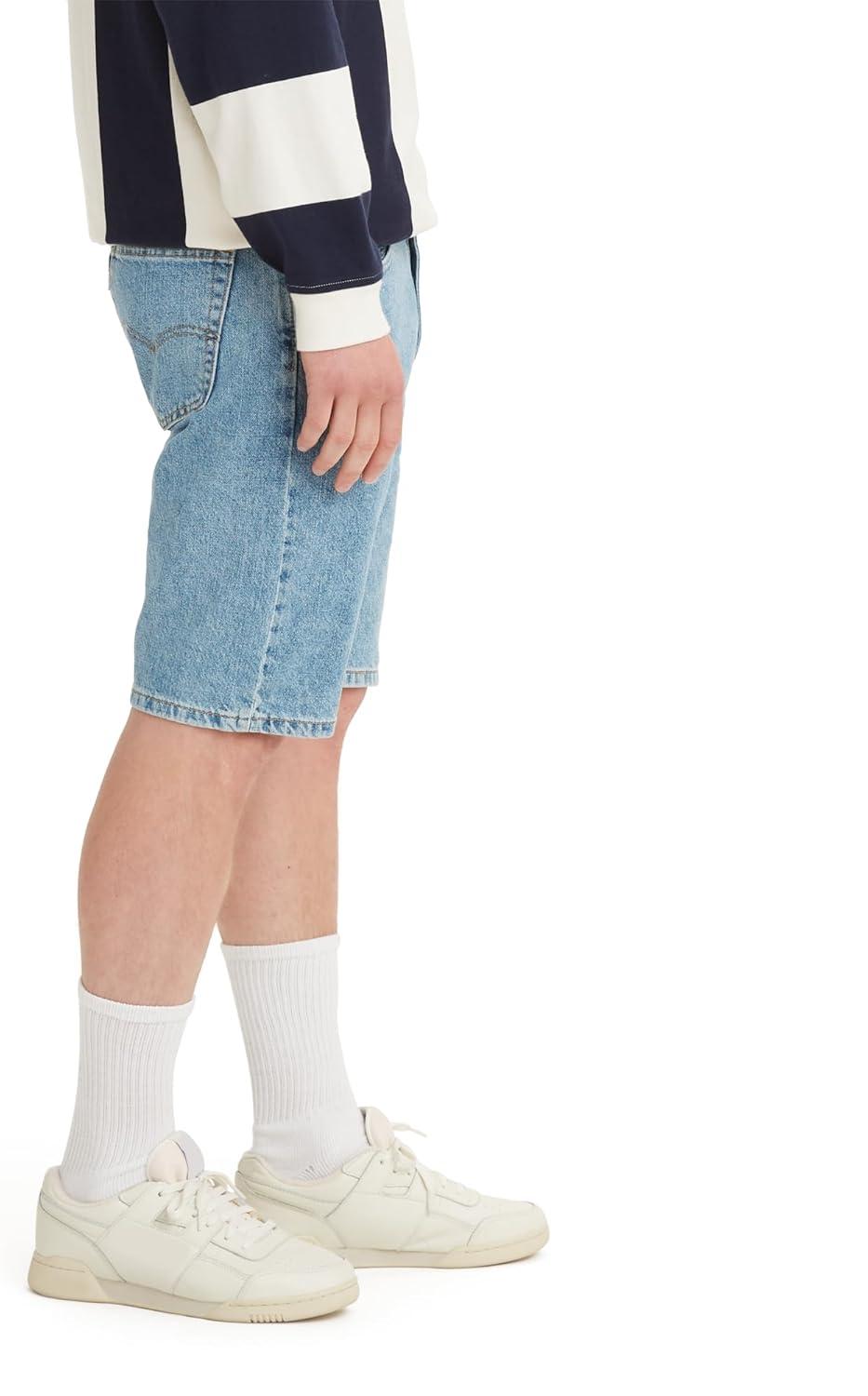 imageLevis Mens 505 Regular Fit ShortsLight Stonewash Amazon Exclusive