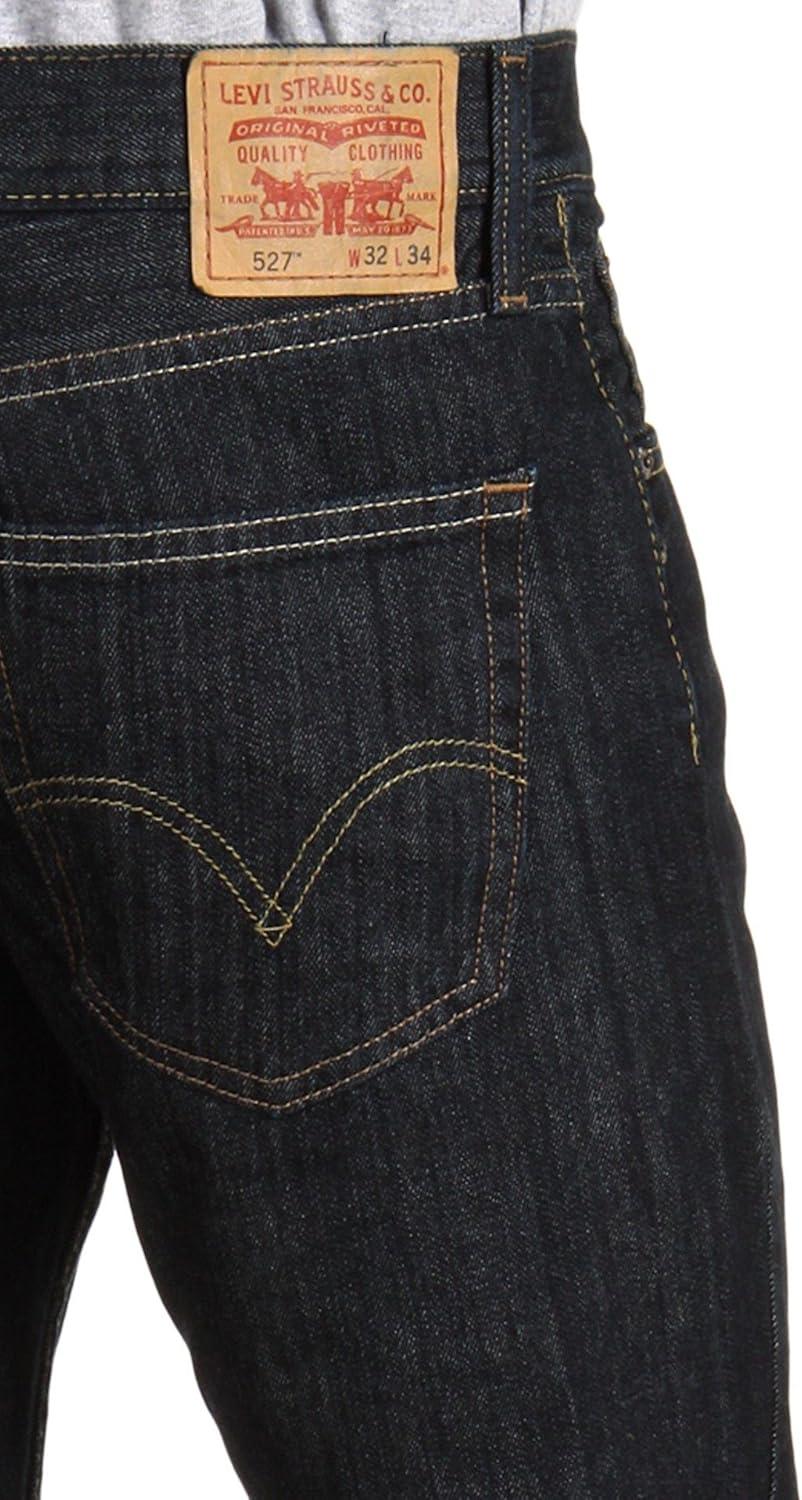 imageLevis Mens 527 Slim Bootcut JeansBlack