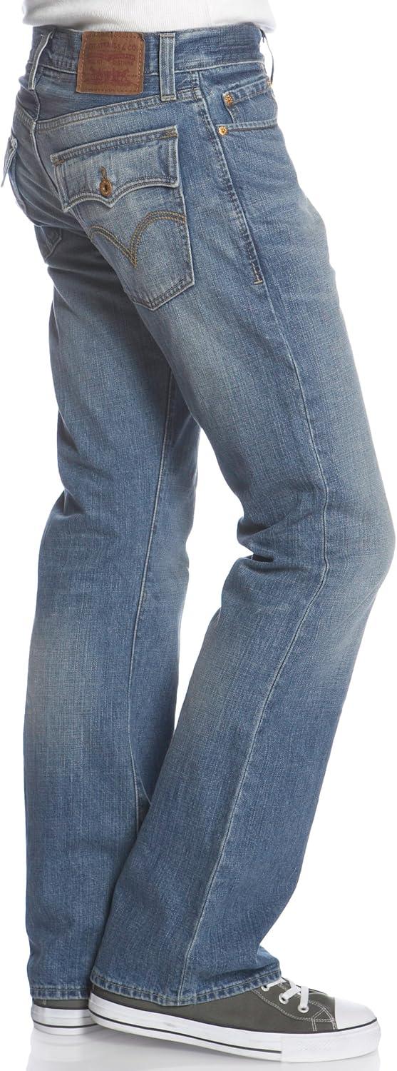 imageLevis Mens 527 Slim Bootcut JeansBlue