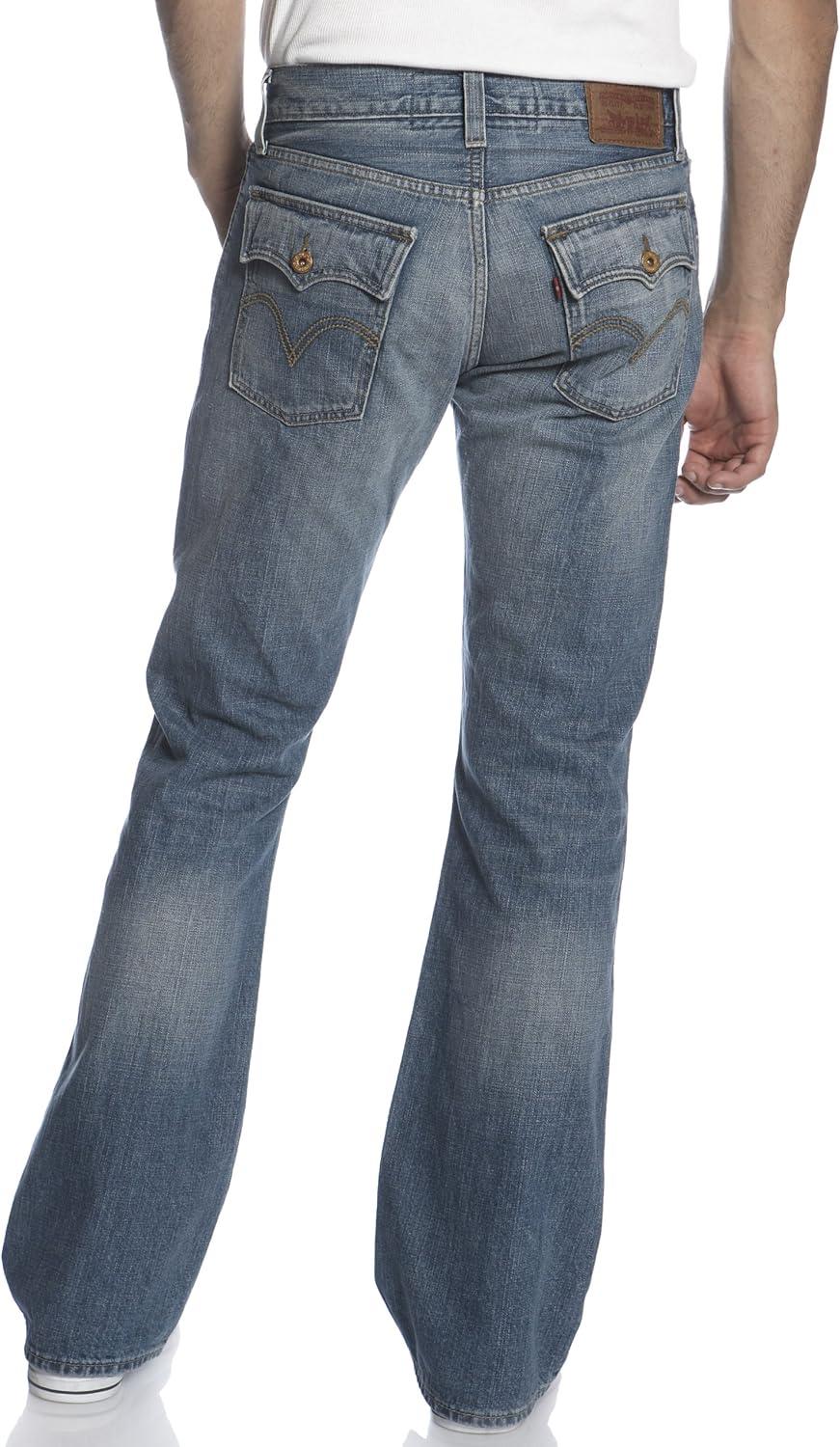 imageLevis Mens 527 Slim Bootcut JeansBlue