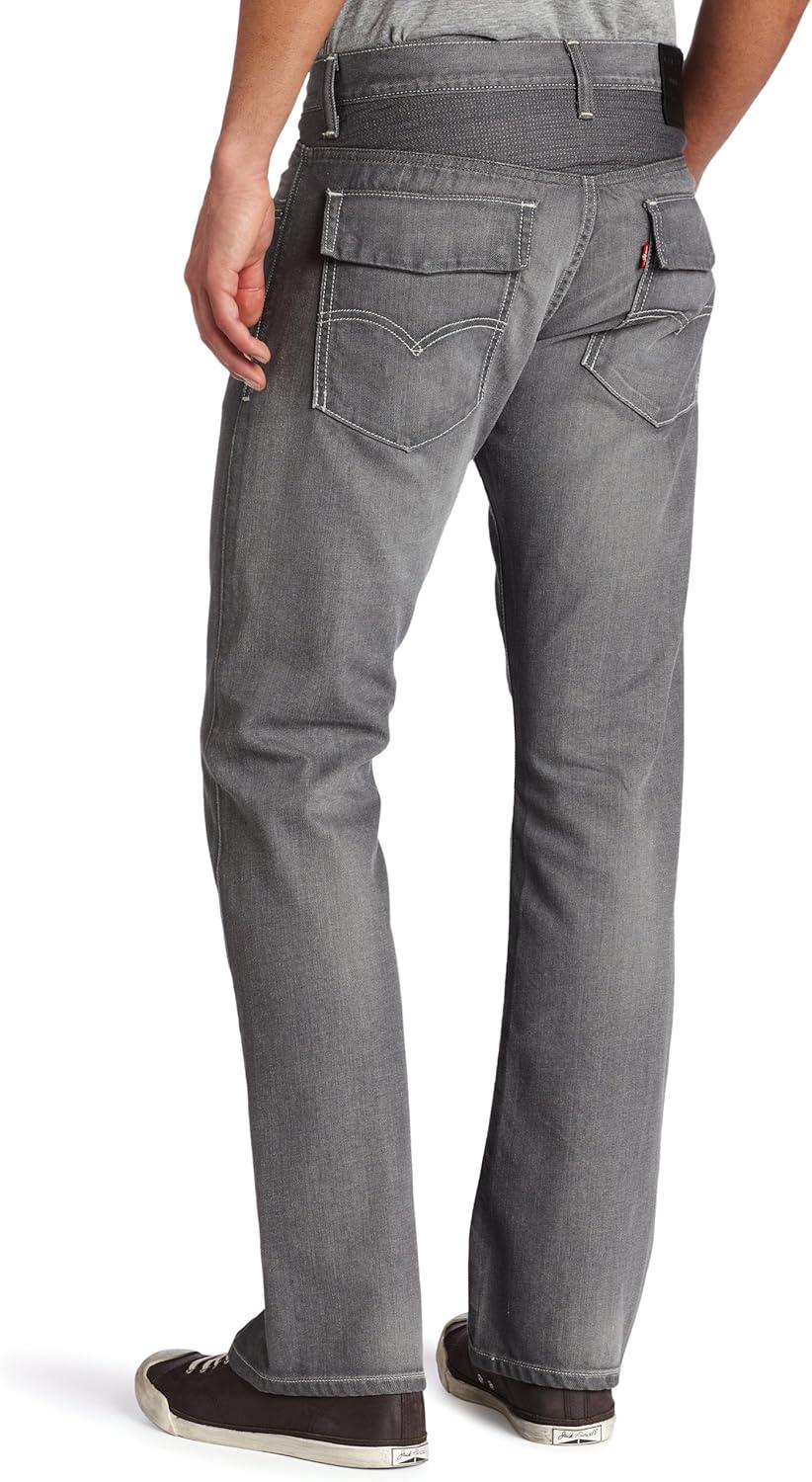 imageLevis Mens 527 Slim Bootcut JeansCrispy Grey