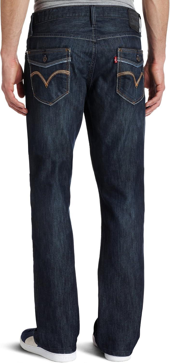imageLevis Mens 527 Slim Bootcut JeansDark Cliff