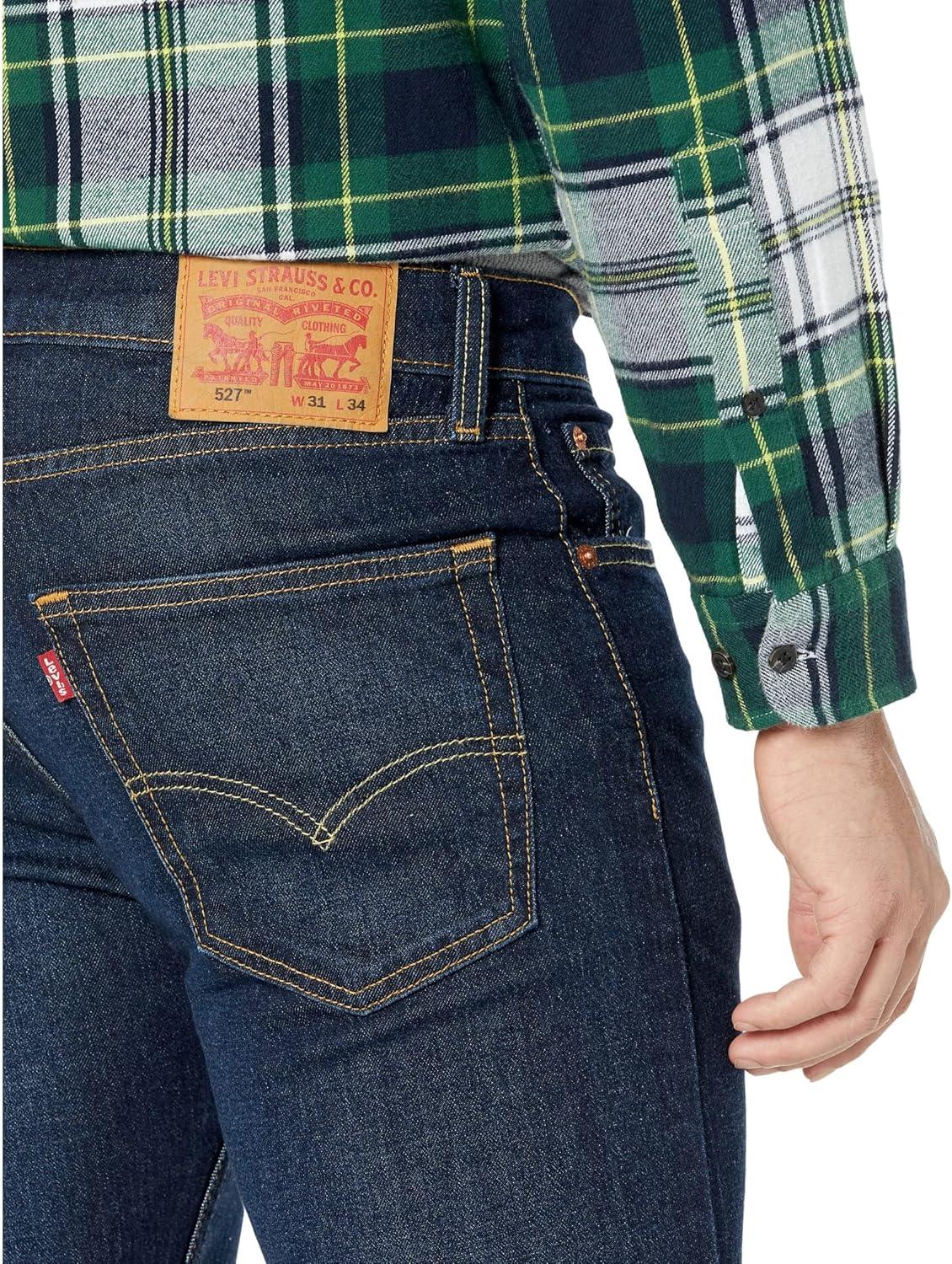 imageLevis Mens 527 Slim Bootcut JeansFeelin Right Medium Indigo