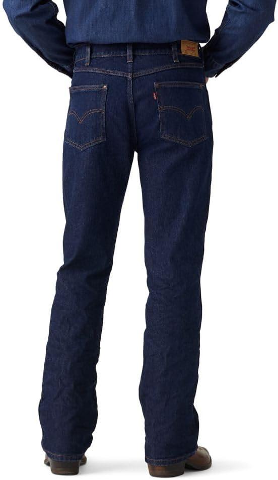 imageLevis Mens 537 Western Bootcut JeansNew Rocky Rinse Stretch