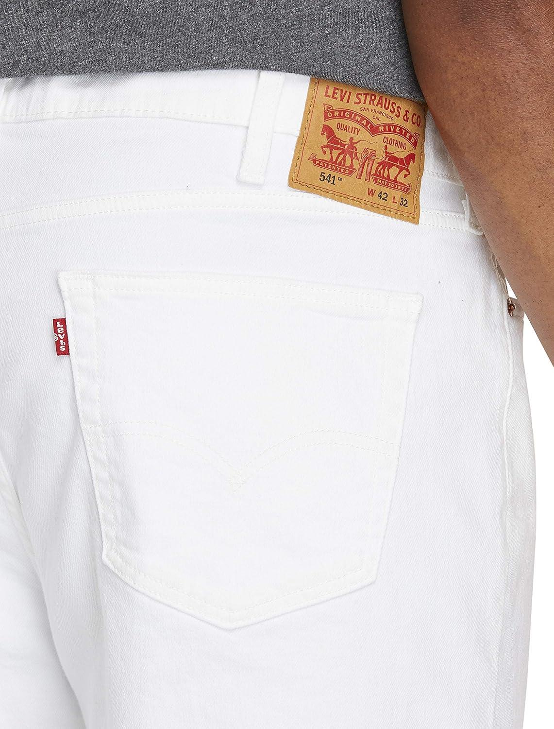 imageLevis Mens 541 Athletic Fit Jeans Also Available in Big amp TallCastilleja White Stretch