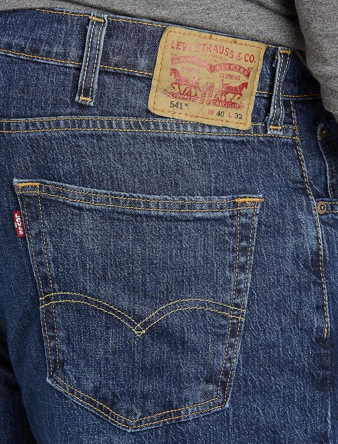imageLevis Mens 541 Athletic Fit Jeans Also Available in Big amp TallHawthorne Shocking Dark Indigo