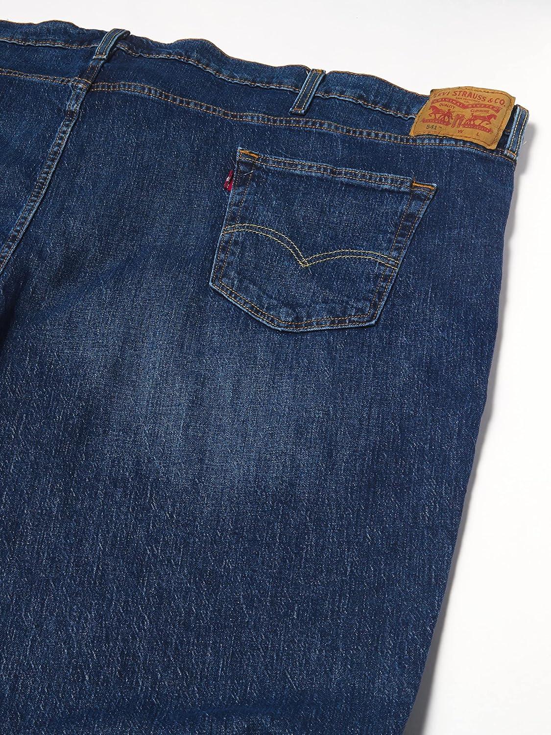 imageLevis Mens 541 Athletic Fit Jeans Also Available in Big amp TallNew Hawthorne Shocking Dark Indigo