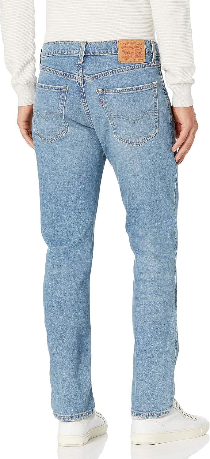 imageLevis Mens 541 Athletic Fit Jeans SeasonalDolf Metal Indigo Destructed Stretch