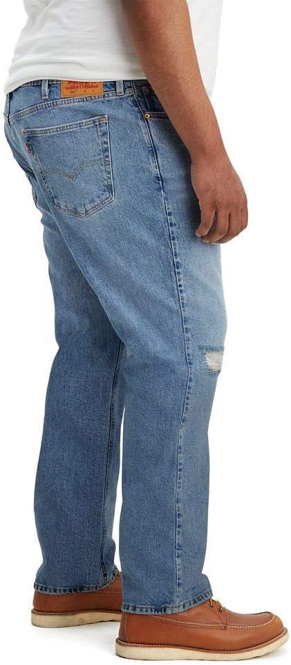 imageLevis Mens 541 Athletic Fit Jeans SeasonalDolf Metal Indigo Destructed Stretch