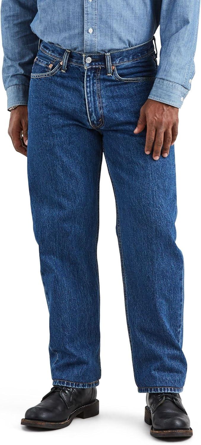 imageLevis Mens 550 Relaxed Fit JeansDark Stonewash Rinse