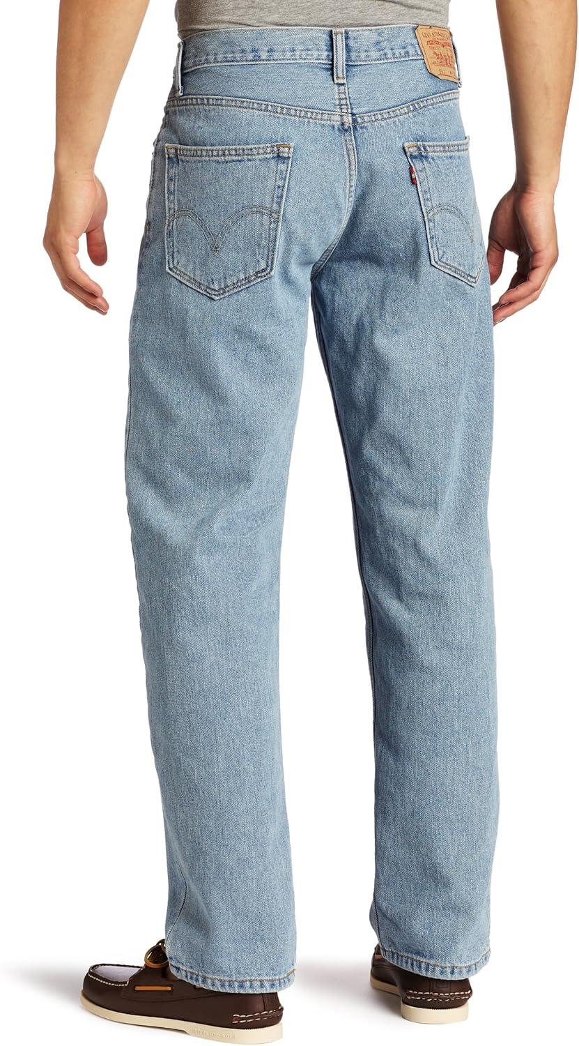 imageLevis Mens 550 Relaxed Fit JeansLight Stonewash Rinse