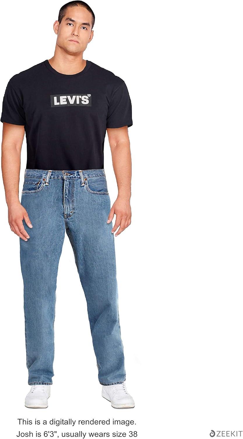 imageLevis Mens 550 Relaxed Fit JeansLight Stonewash Rinse