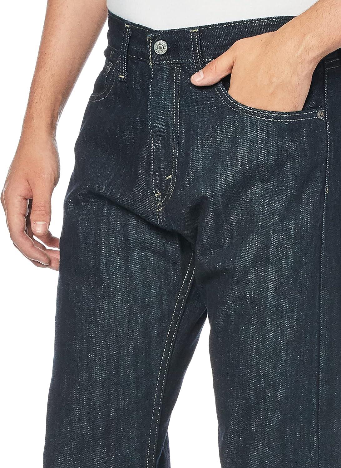 imageLevis Mens 550 Relaxed Fit JeansTumbled Rigid