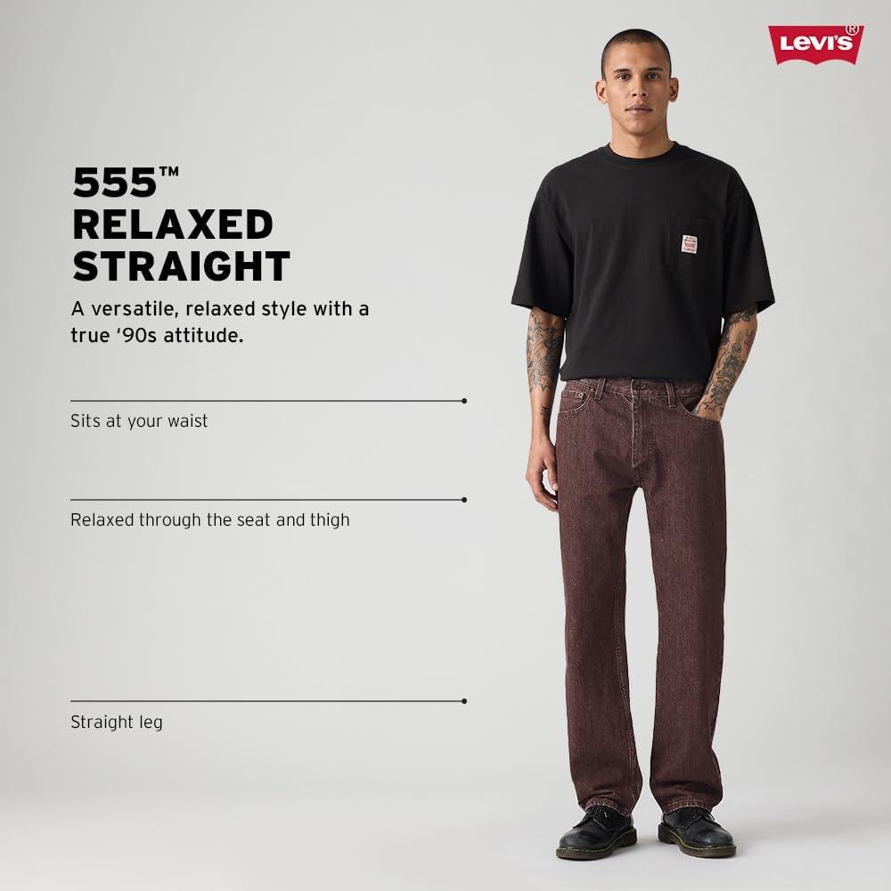 imageLevis Mens 555 Relaxed Straight Fit JeanMy Mantra