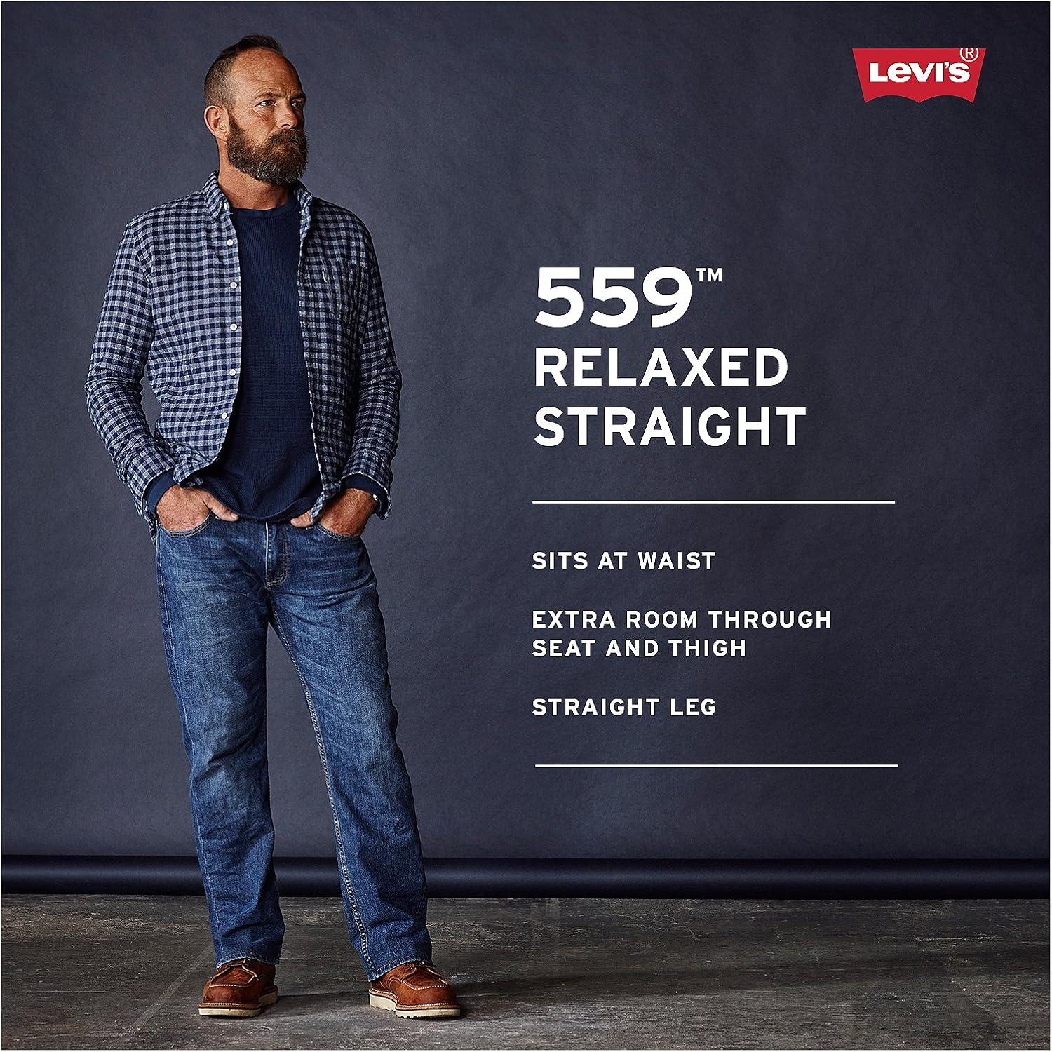 imageLevis Mens 559 Relaxed Straight Jeans Also Available in Big amp TallCovered Up
