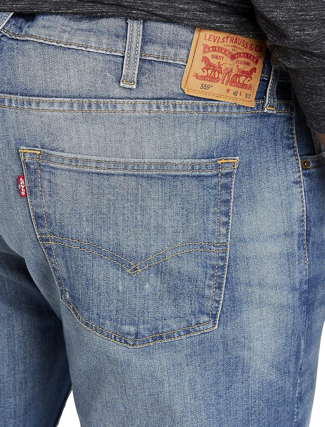 imageLevis Mens 559 Relaxed Straight Jeans Also Available in Big amp TallLove Plane Medium Wash Stretch
