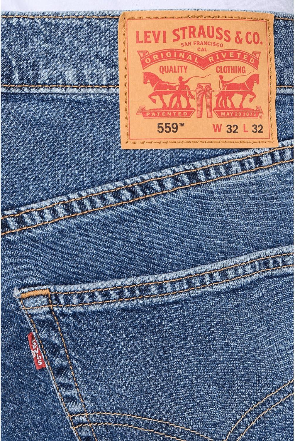 imageLevis Mens 559 Relaxed Straight Jeans Also Available in Big amp TallNew Denim De Jour Stretch