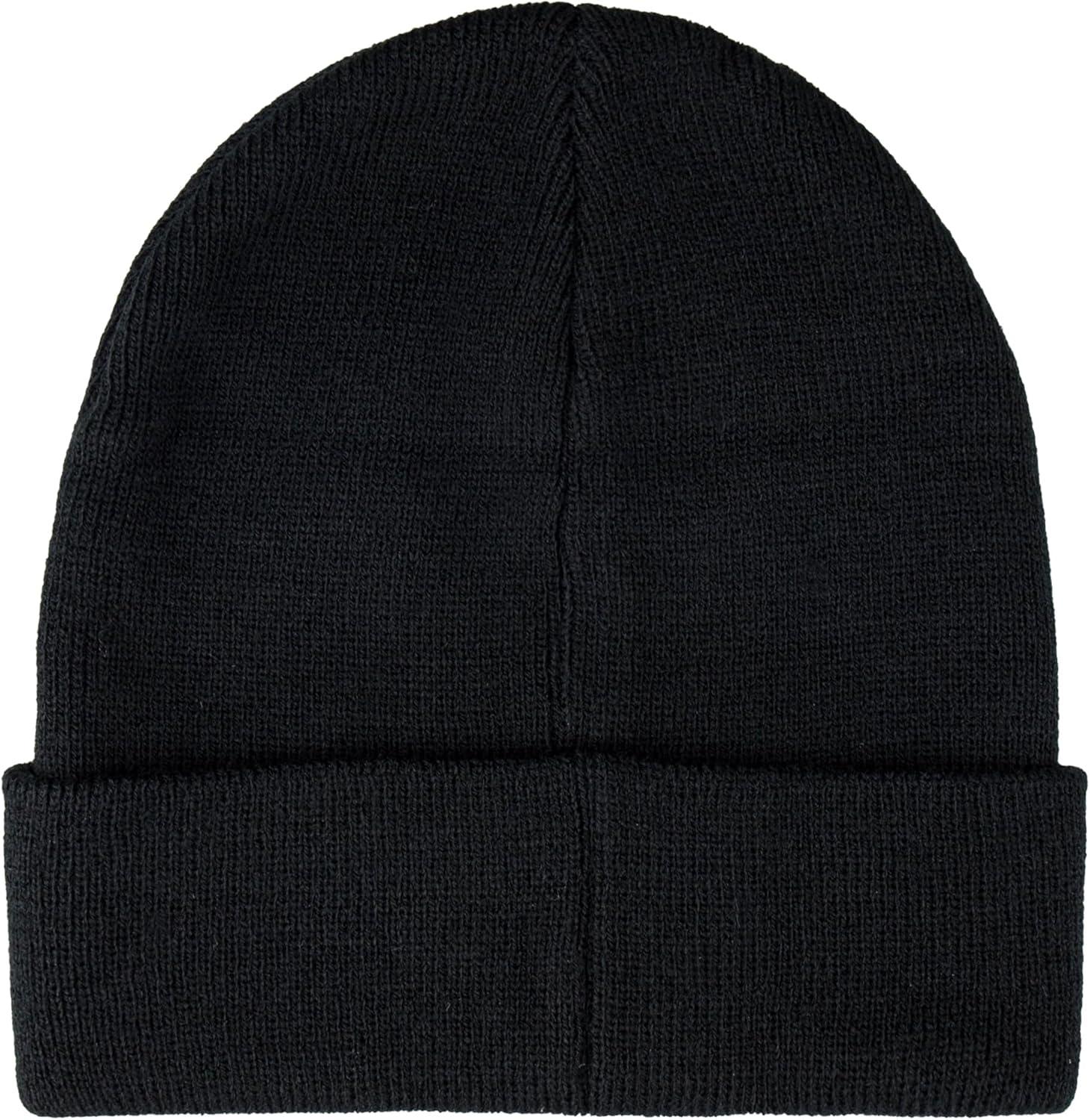 imageLevis Mens AllSeason Hero Beanie Soft Knit Cuffed Winter Hat Warm amp Comfortable Everyday StyleBlack Red Tab