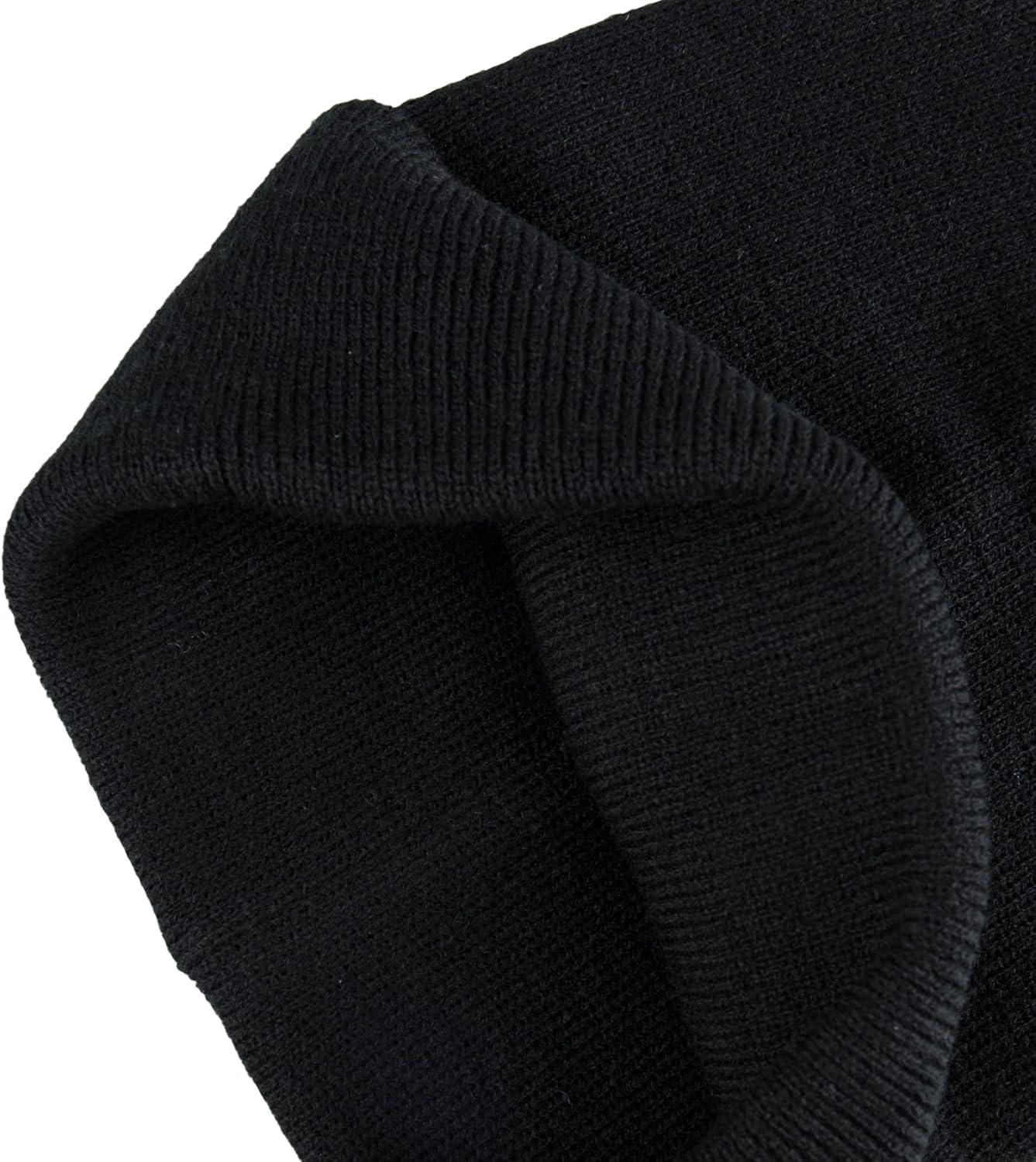 imageLevis Mens AllSeason Hero Beanie Soft Knit Cuffed Winter Hat Warm amp Comfortable Everyday StyleBlackTan