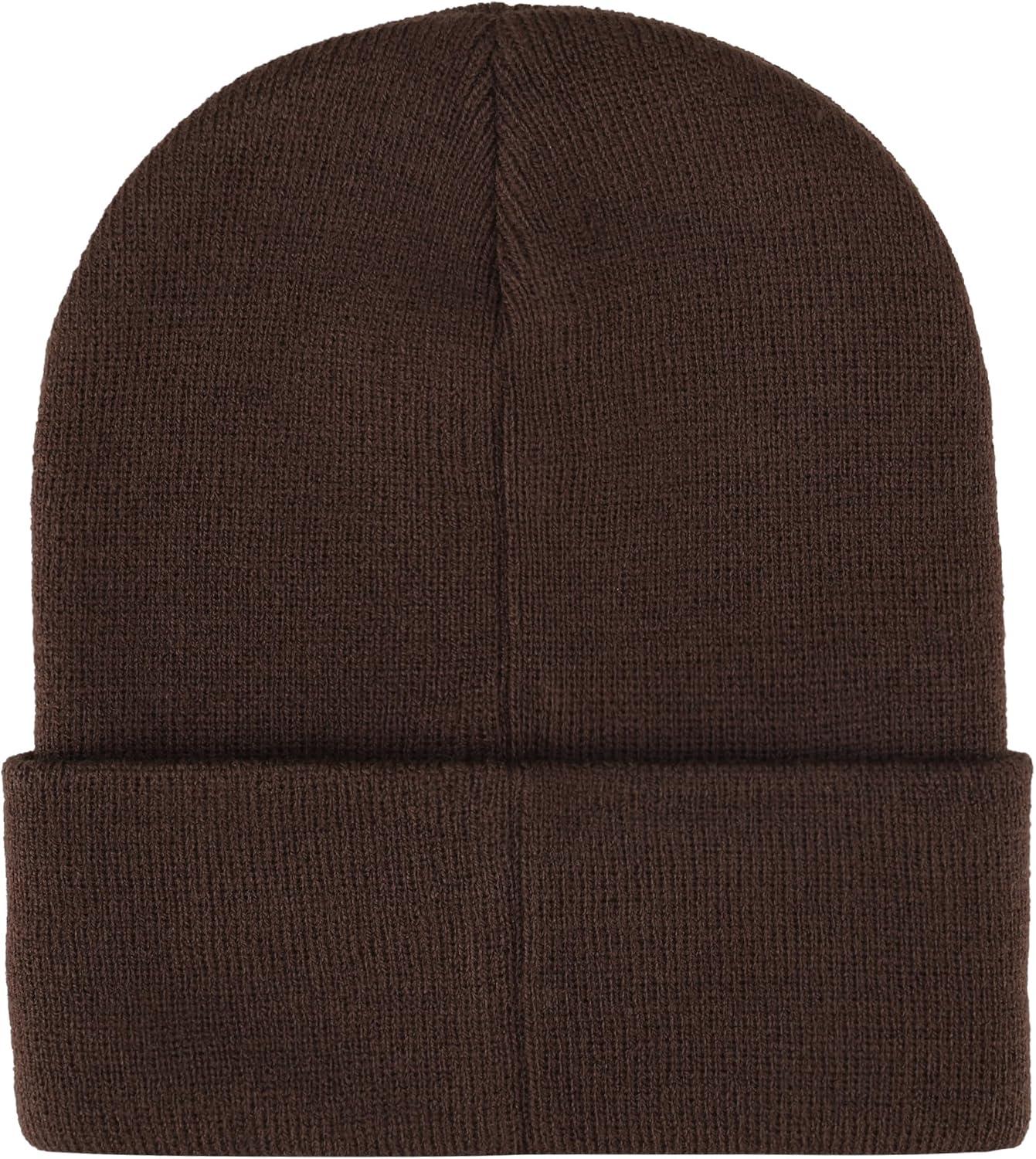 imageLevis Mens AllSeason Hero Beanie Soft Knit Cuffed Winter Hat Warm amp Comfortable Everyday StyleChocolate