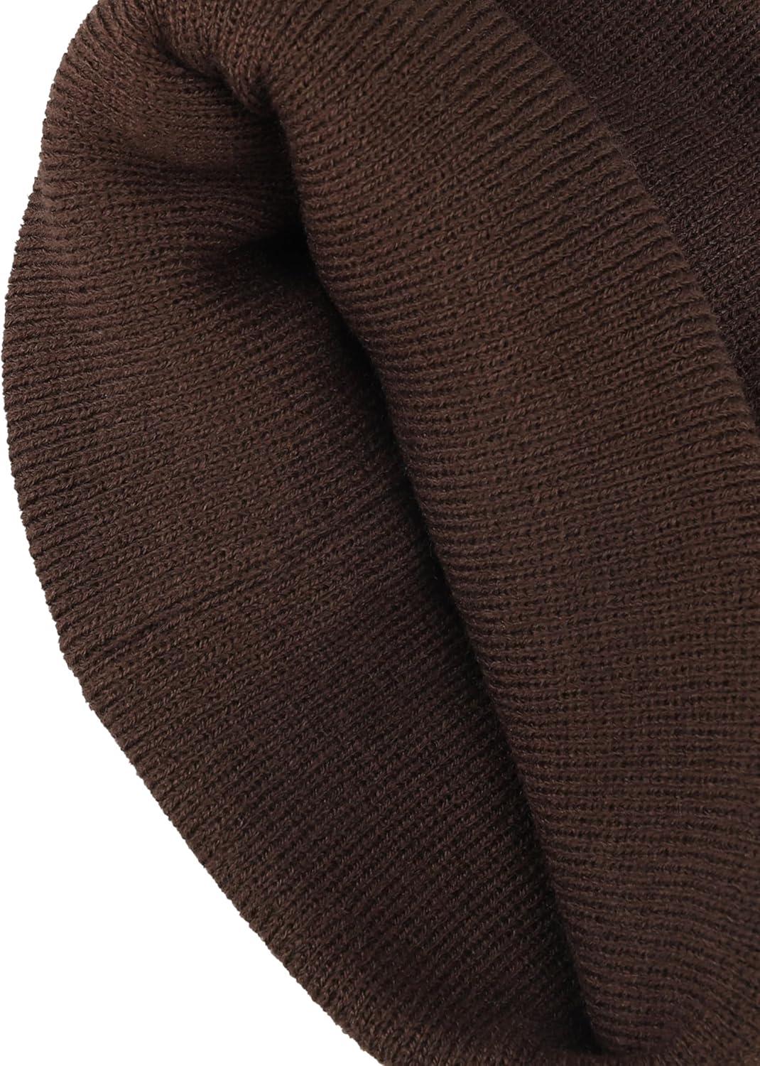 imageLevis Mens AllSeason Hero Beanie Soft Knit Cuffed Winter Hat Warm amp Comfortable Everyday StyleChocolate