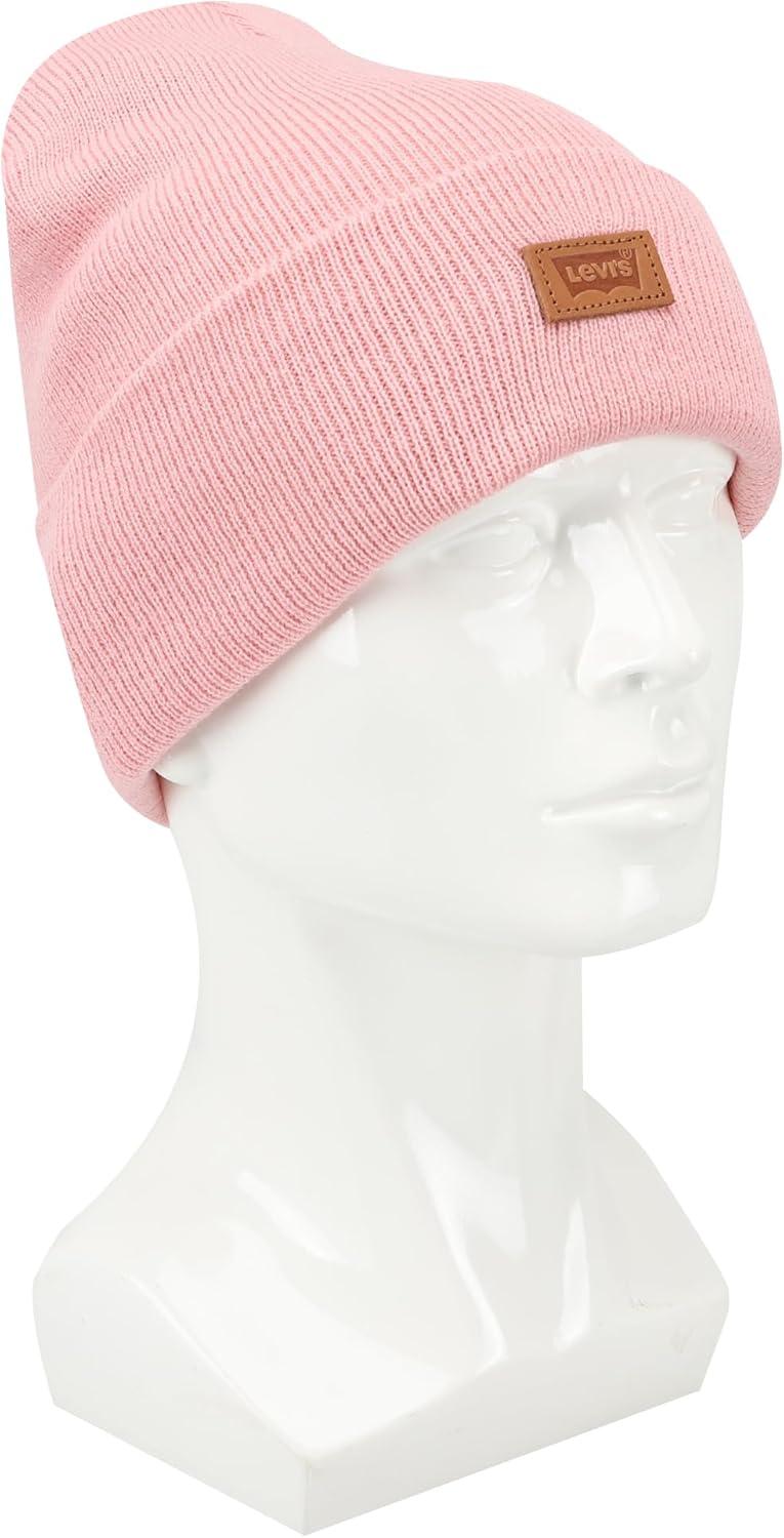 imageLevis Mens AllSeason Hero Beanie Soft Knit Cuffed Winter Hat Warm amp Comfortable Everyday StyleDusty Pink