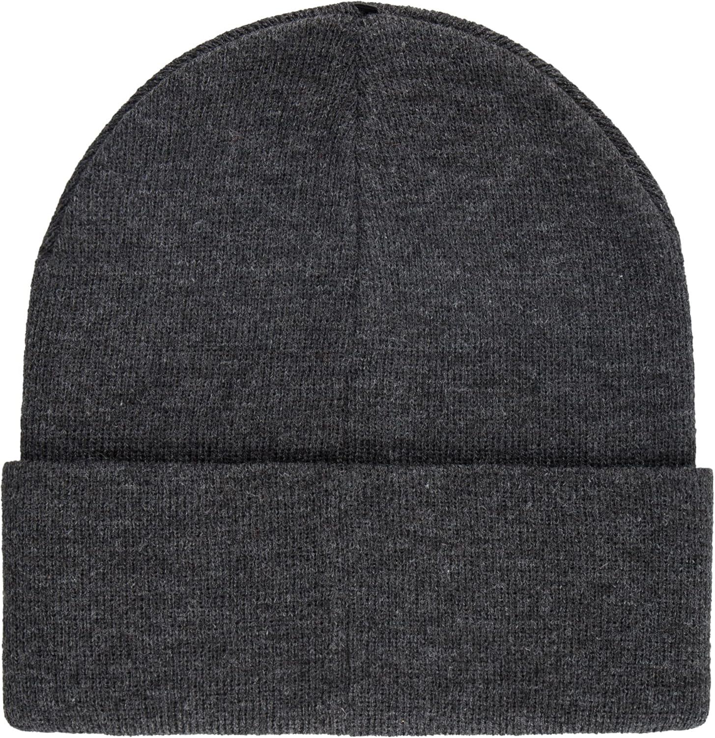 imageLevis Mens AllSeason Hero Beanie Soft Knit Cuffed Winter Hat Warm amp Comfortable Everyday StyleGrey Solid