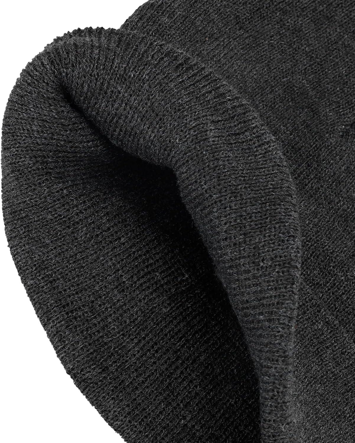 imageLevis Mens AllSeason Hero Beanie Soft Knit Cuffed Winter Hat Warm amp Comfortable Everyday StyleLight Heather Grey