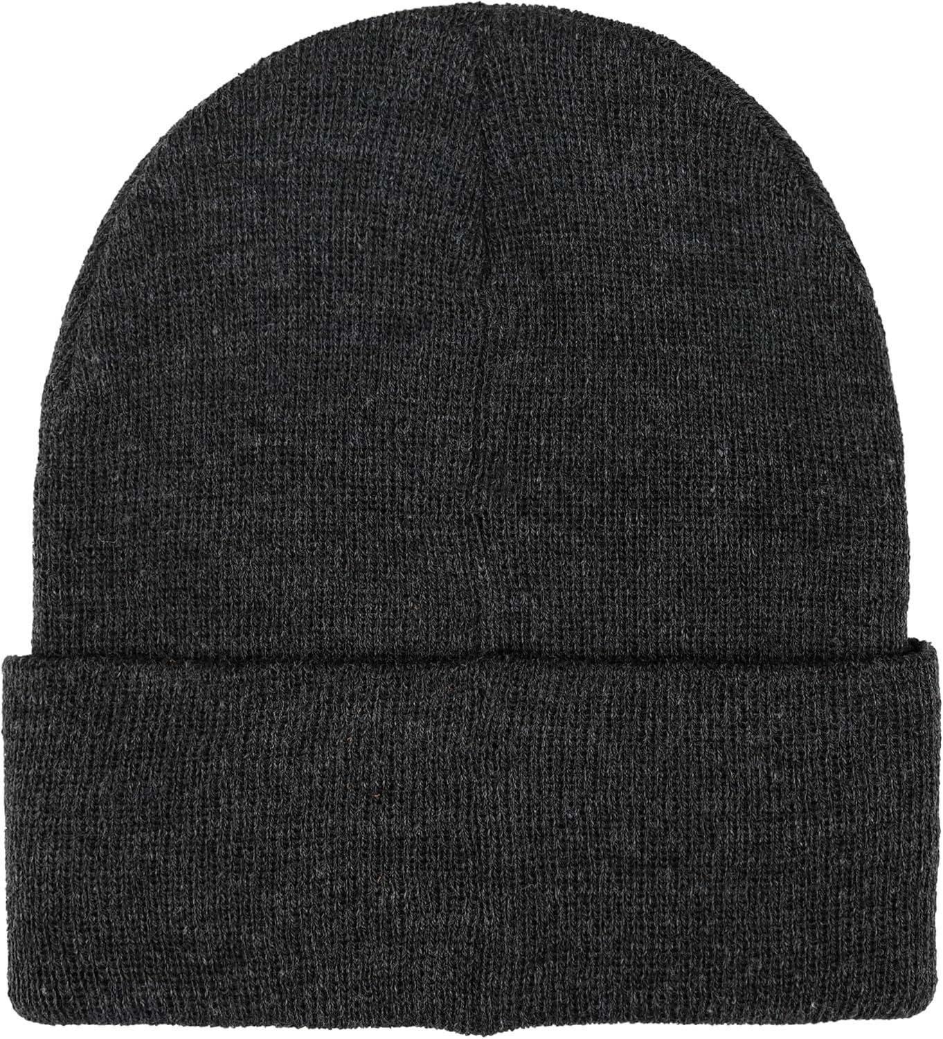 imageLevis Mens AllSeason Hero Beanie Soft Knit Cuffed Winter Hat Warm amp Comfortable Everyday StyleLight Heather Grey