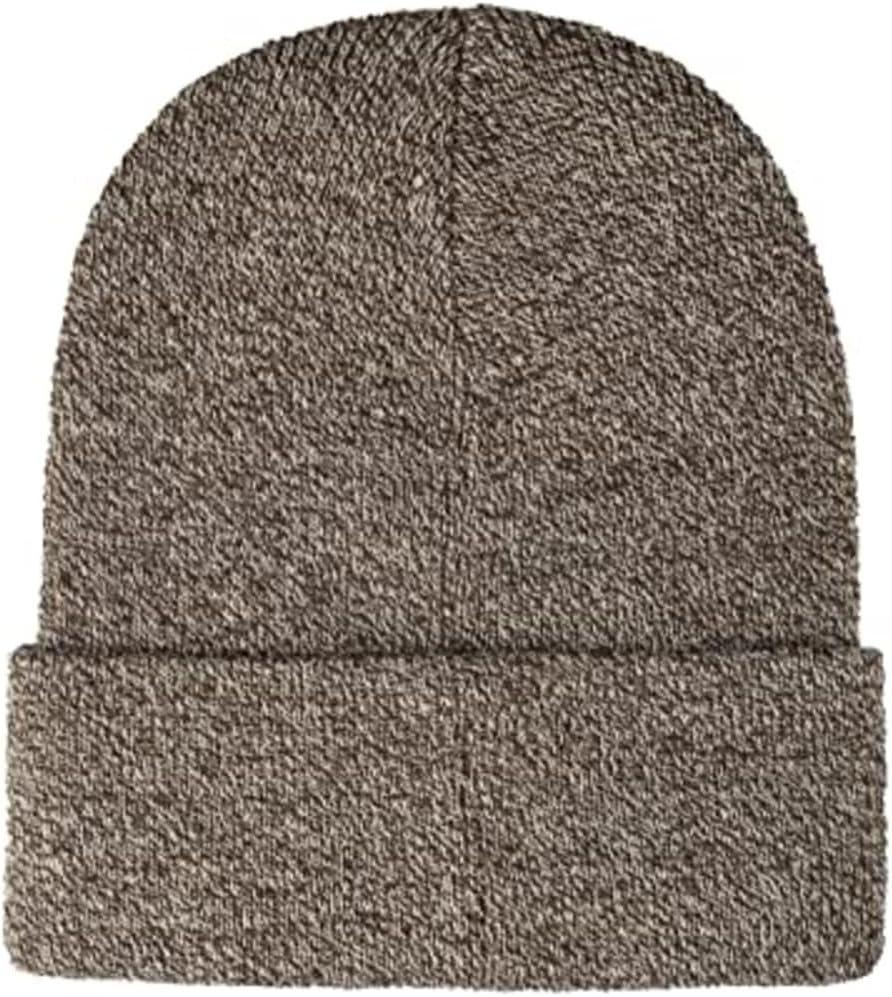 imageLevis Mens AllSeason Hero Beanie Soft Knit Cuffed Winter Hat Warm amp Comfortable Everyday StyleMarl Brown