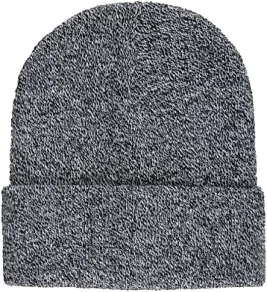 imageLevis Mens AllSeason Hero Beanie Soft Knit Cuffed Winter Hat Warm amp Comfortable Everyday StyleMarled Grey