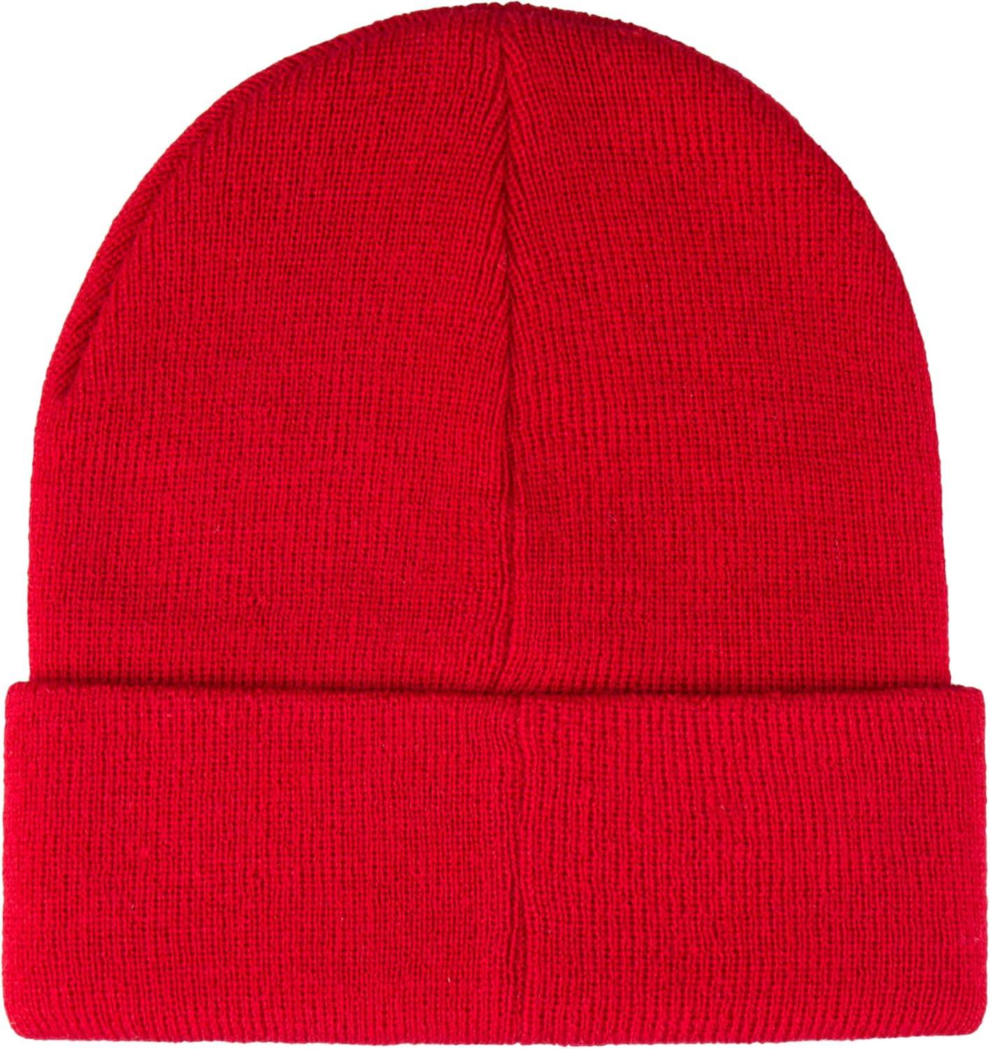 imageLevis Mens AllSeason Hero Beanie Soft Knit Cuffed Winter Hat Warm amp Comfortable Everyday StyleRed