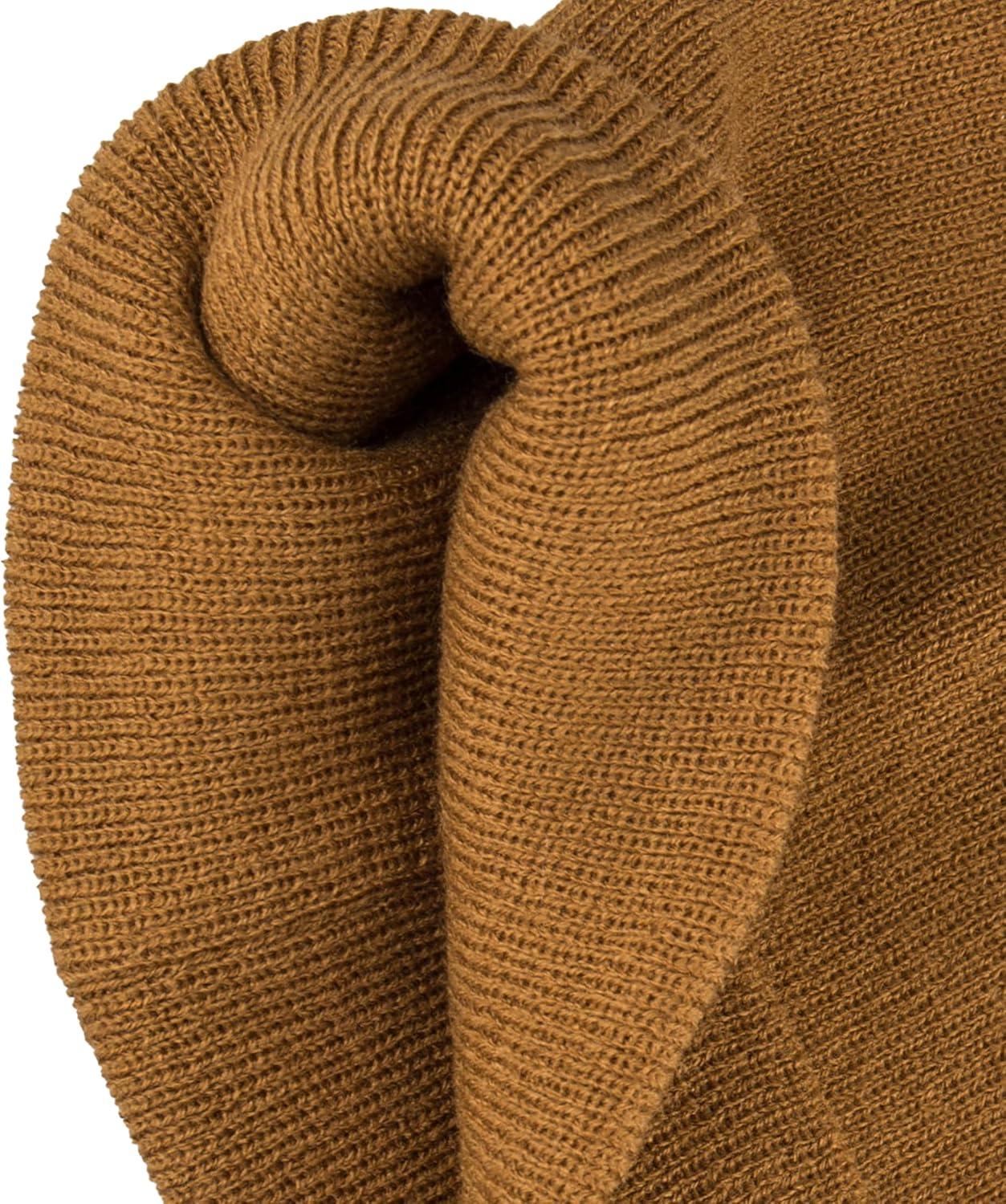 imageLevis Mens AllSeason Hero Beanie Soft Knit Cuffed Winter Hat Warm amp Comfortable Everyday StyleTan Red Tab