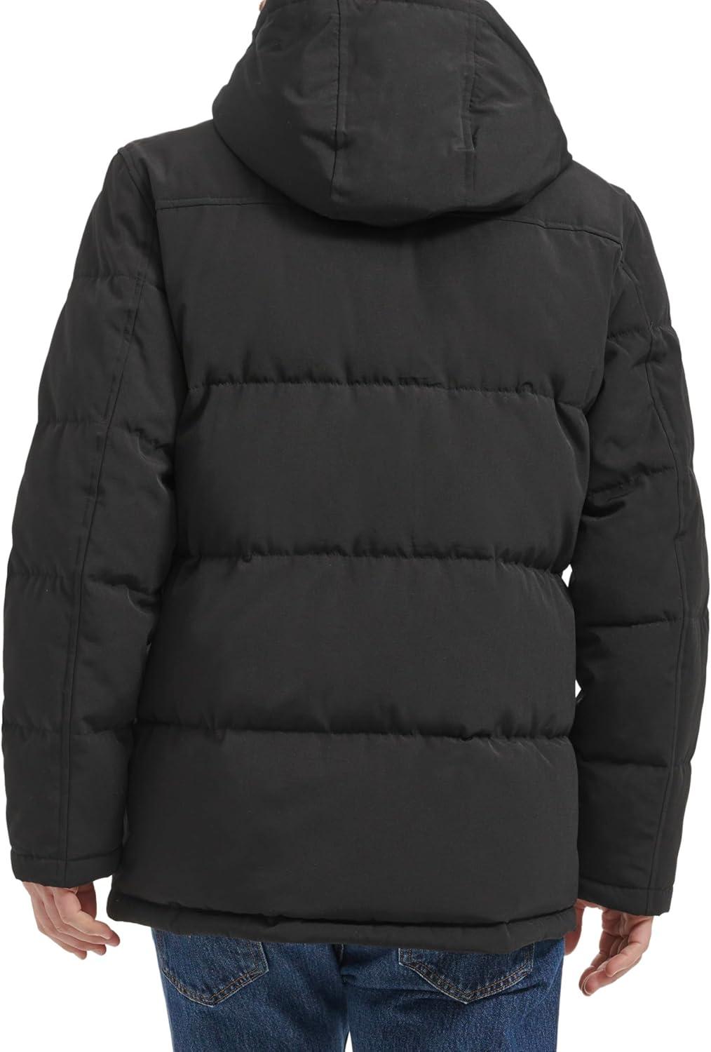 imageLevis Mens Arctic Cloth Quilted Performance ParkaBlack