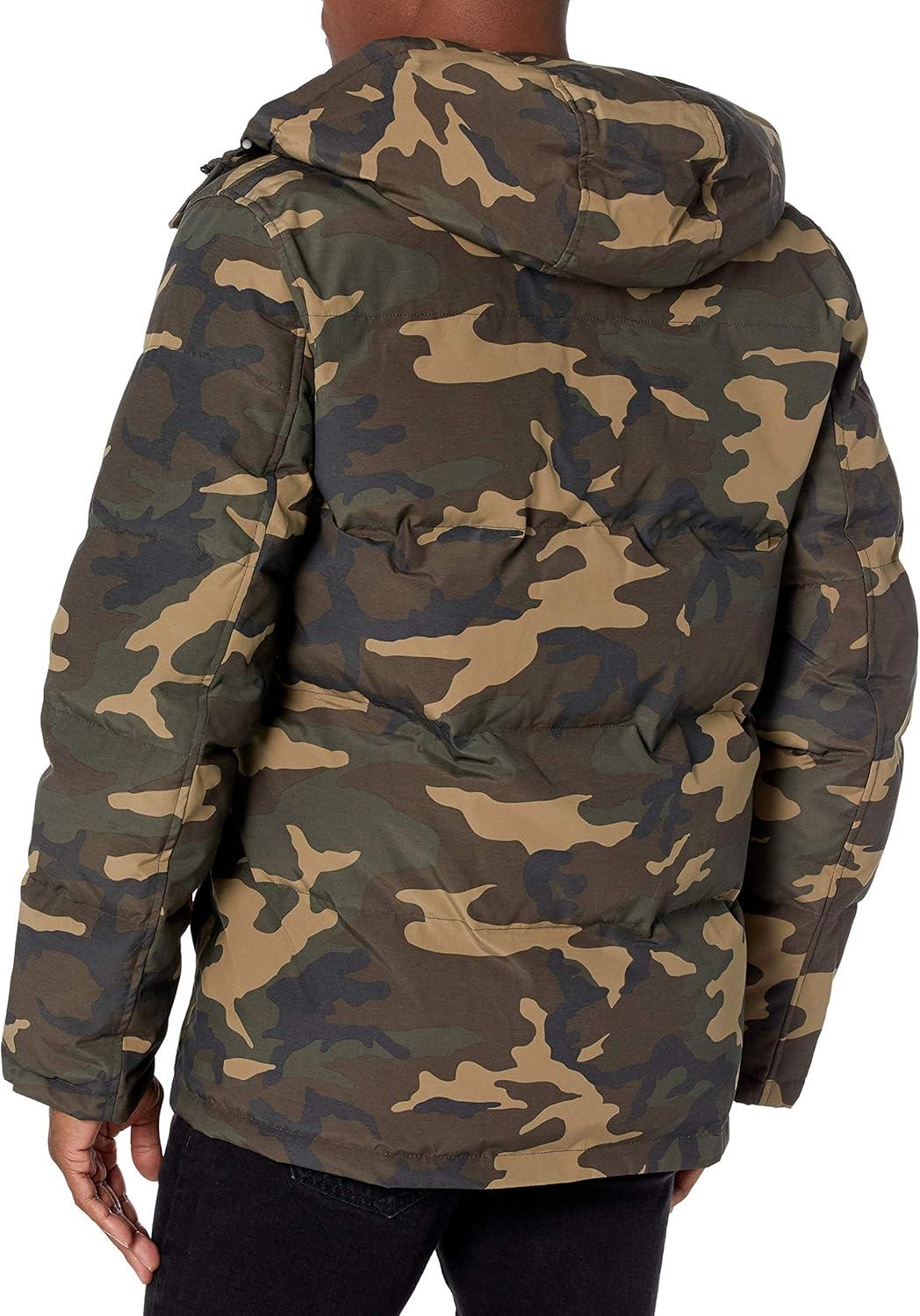 imageLevis Mens Arctic Cloth Quilted Performance ParkaCamouflage