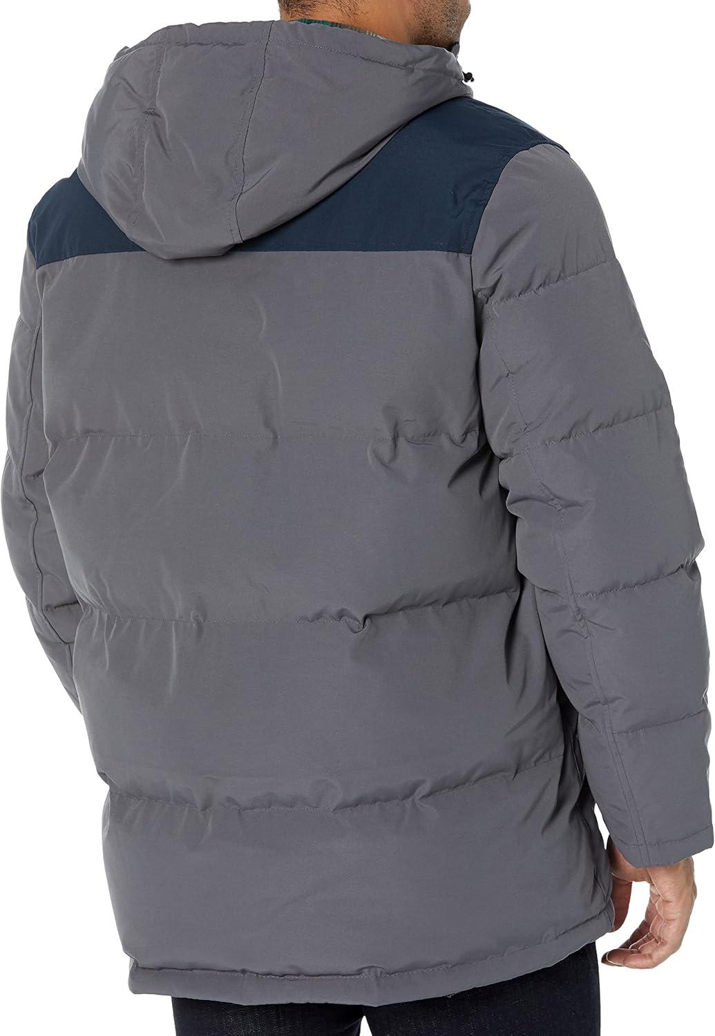 imageLevis Mens Arctic Cloth Quilted Performance ParkaCharcoalNavy