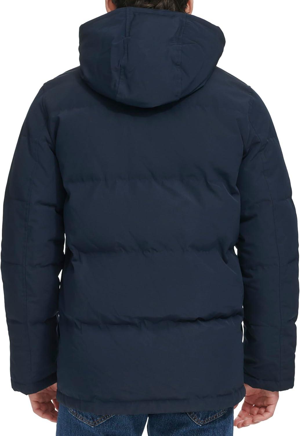 imageLevis Mens Arctic Cloth Quilted Performance ParkaNavy