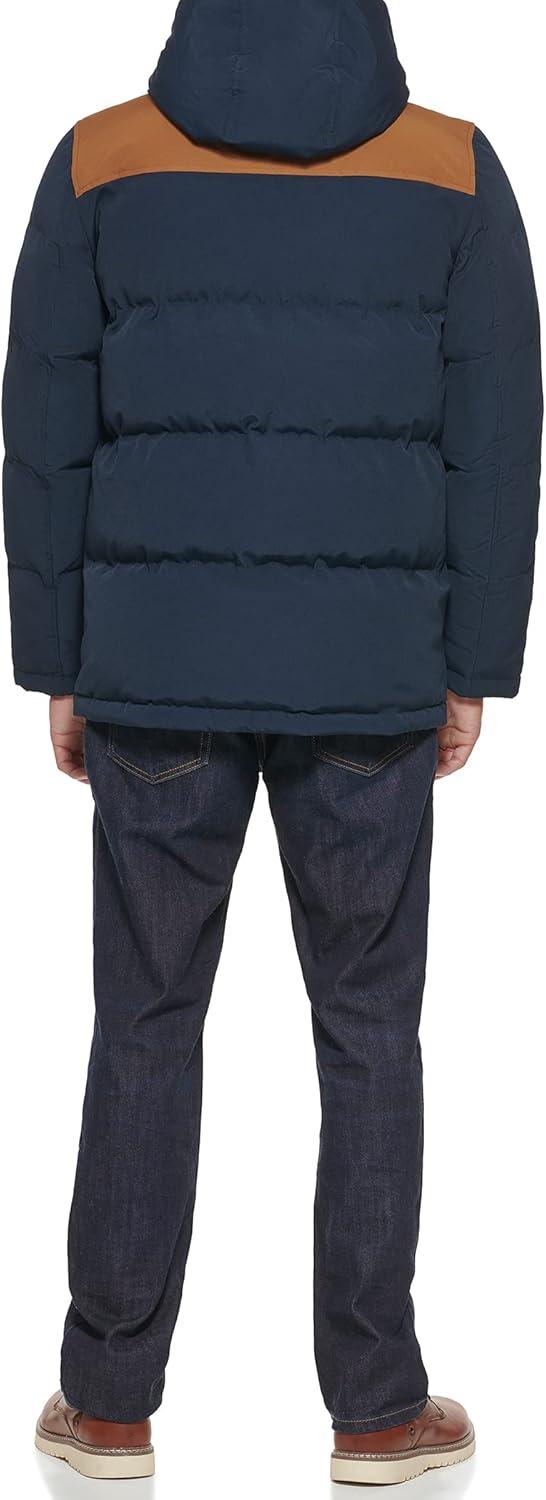 imageLevis Mens Arctic Cloth Quilted Performance ParkaNavy Colorblock
